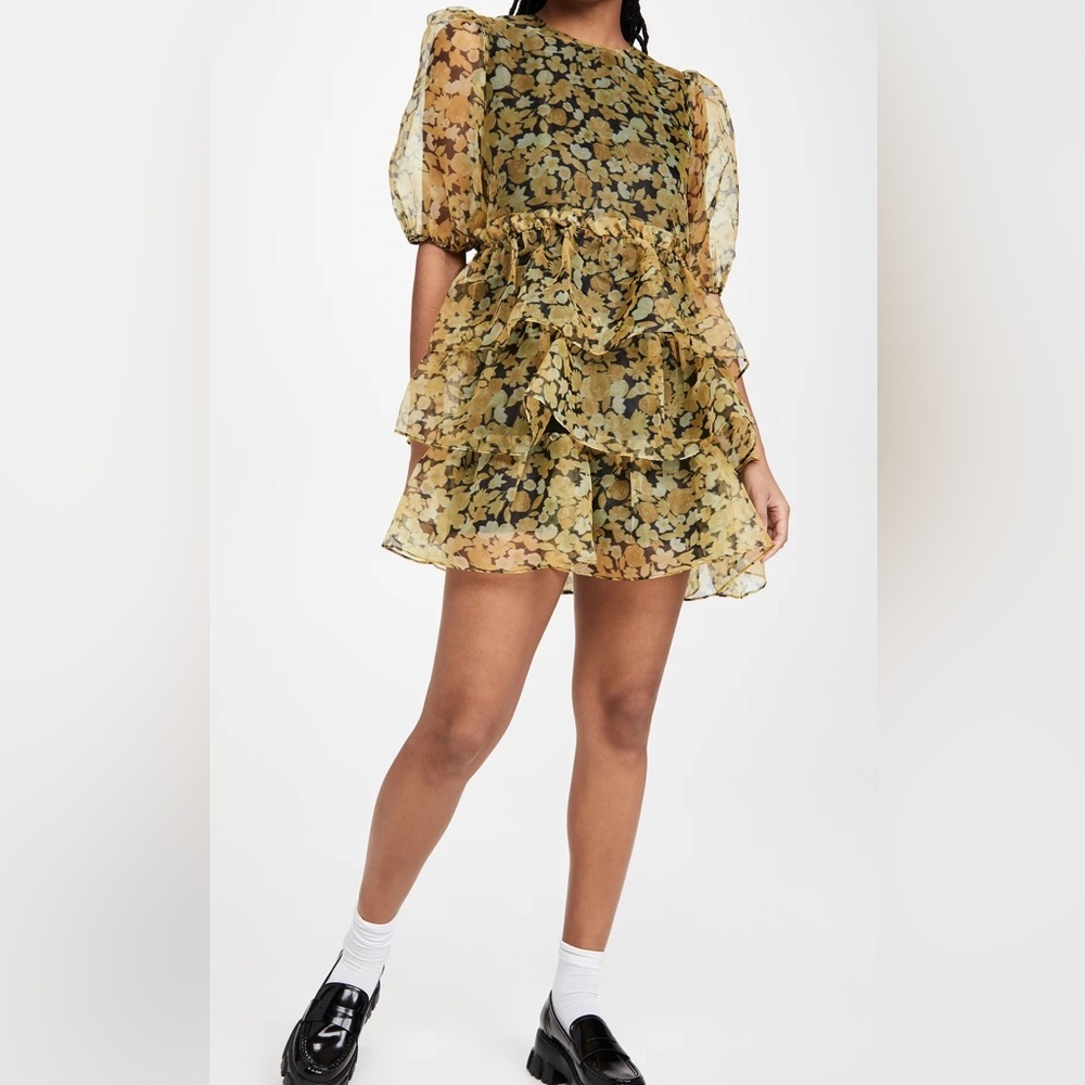 nwot GANNI “ Organza Dress” size 34